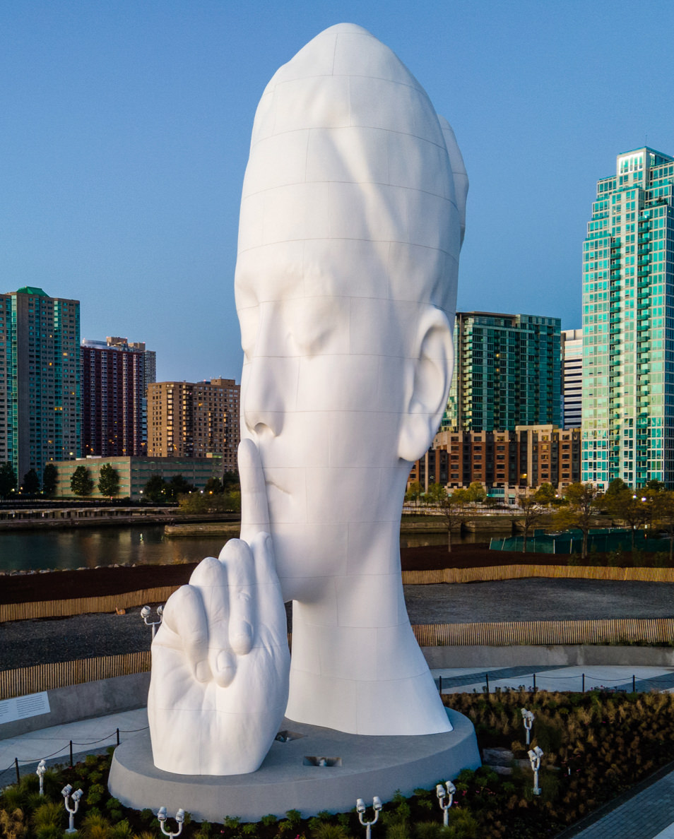 Water's Soul': Massive white sculpture makes a statement in New
